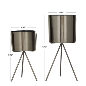 Jardinière en métal conçue sur mesure OEM fabricant de pots de fleurs et de jardinières de style fermier en Inde de la meilleure qualité - Product Image 5