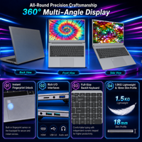 Nouvel ordinateur portable professionnel 15,6 pouces IPS, Intel Core i5-6200U, 8/16 Go de RAM, SSD NGFF 128 Go~1 To, clavier rétroéclairé, Wi-Fi double bande, OEM