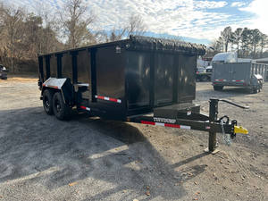 Remorque à benne basculante Tuff Dump 16' à côtés hauts, noire - Product Image 3