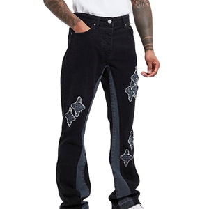 Jeans de Algodón con Diseño Desgastado, Personalizados, de Moda, Tallas Grandes, Material Denim Elástico, Jeans para Hombre - Product Image 1
