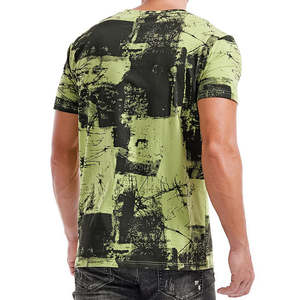 Camiseta de gran tamaño con estampado gráfico para hombre, ropa informal de algodón, aspecto urbano de verano, camiseta de moda Hip Hop en stock - Product Image 3