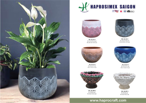 Vase en céramique bleue, fait main, finition mate, pot à fleurs décoratif, plante de table pour la maison, le bureau, cadeau - Product Image 6