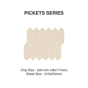 พื้น ShapeApricotMosaicTilesGlossyMatt2x6InchFullBodyPorcelain117mmChipForKichanBathroomWall รั้ว - Product Image 2