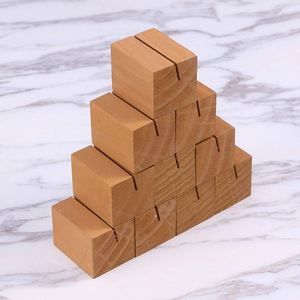 Artesanías personalizadas Tarjetero de madera con nombre Logotipo personalizado Exhibición DE BODA Portatarjetas de madera más vendido - Product Image 2