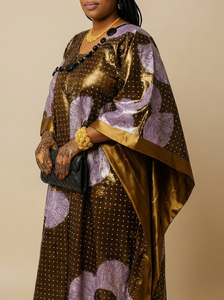 Foulard africain élégant pour femme en lin et coton respirant, brodé, taille haute, style décontracté, idéal pour les fêtes, toutes saisons - Product Image 4