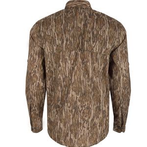 Camisa de manga larga personalizada para hombres Precio al por mayor Fabricación OEM Camisa de caza transpirable de malla en precio barato - Product Image 2