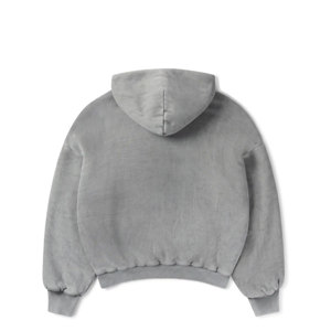 Sudaderas con capucha de algodón grueso para hombre con logotipo personalizado de gran tamaño de felpa francesa de gran tamaño, ropa de calle gruesa de 500 Gsm con estampado 3D de lavado ácido - Product Image 2