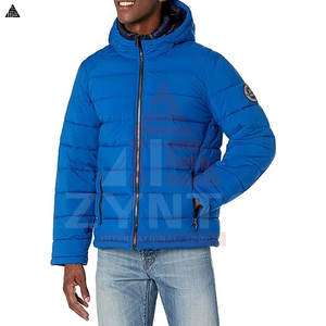 Veste à bulles d'extérieur en gros pour homme, légère, chaude, en duvet de canard, logo personnalisé, nylon, veste à bulles d'hiver pour homme - Product Image 4