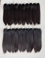 Extensions de cheveux vierges vietnamiens, lisses et raides, 100% cuticules alignées, double trame, double trame machine