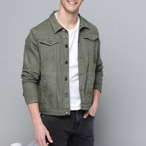 Chaqueta de Mezclilla de Lona con Construcción Duradera y Comodidad Diaria, Acabado Premium, Ecológica y Transpirable, con Logotipo Frontal, Chaqueta de Invierno - Product Image 3