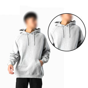 Sweat à capuche à manches longues en pur coton pour hommes et femmes, top vente, impression numérique solide, hauts à capuche surdimensionnés 100% coton - Product Image 4