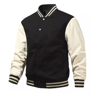 Veste de baseball réversible avec logo personnalisé brodée sur le devant style de rue universitaire pour hommes de grande taille vente en gros d'hiver - Product Image 5