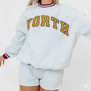 Sweat-shirt long à col montant pour femme, personnalisé, automne/hiver 2025, décontracté, en polaire unie, écologique, de haute qualité, avec logo sur le devant - Product Image 4