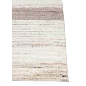 Alfombra Contour Ivory Tejida a Mano de Lana, Algodón Orgánico, Jacquard, Yute, Rayas, Rectangular para Pasillo, 9x12-Hwl-253 - Product Image 4