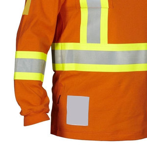 Camisa de trabajo ignífuga para hombre superventas Característica de seguridad de material de alta calidad de secado rápido y fabricante profesional - Product Image 4