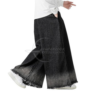 2025 New Fashion Custom Logo <b>Men's</b> <b>Flared</b> <b>Jeans</b> Pant High Quality Lightweight Straight Pattern Wide Leg Best Casual Style - Product Image 5
