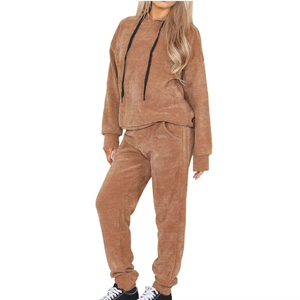 Conjunto Deportivo Vintage para Mujer, Sudadera con Capucha y Pantalones Jogger Lavados al Ácido, Algodón Grueso, Ropa Urbana de Moda, Logotipo Personalizado, Venta al Por Mayor - Product Image 1