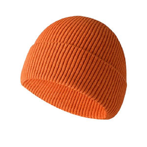 Gorro de invierno Jacquard para hombre y mujer, gorro de punto grueso cálido, gorro acrílico con puños y bordado de logotipo personalizado - Product Image 3