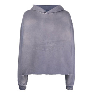 Meilleur sweat à capuche tendance pour homme, taille XL, en polaire, délavé à l'acide, effet usé, motif uni imprimé, faible MOQ, haute qualité - Product Image 1