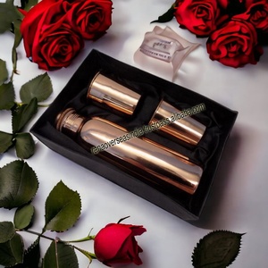High Quality Plain Pure Copper Drinking <b>Water</b> <b>Bottle</b> With 2 Copper Glass Tumbler Set for Wedding Diwali Gifting - Product Image 4