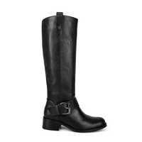 Herren Echtleder Reitstiefel |   Lange Schnallenstiefel im Modestil, bequeme Reitschuhe I.S