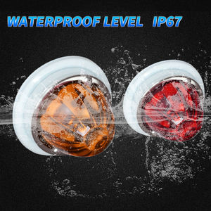 Fabrika satış araba farı özel renk Amber kırmızı beyaz kamyon Led ışık melek gözler cam karpuz hafif kamyon dekoratif ışık - Product Image 2