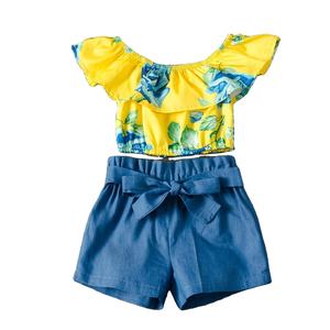 ชุดเดรสสำหรับเด็กลายดอกไม้สำหรับเด็กผู้หญิงชุดเดรสผ้าฝ้ายทำมือสำหรับเด็กเสื้อผ้าคอฟร็อคมีจีบสำหรับเด็กแนวบูติก - Product Image 2