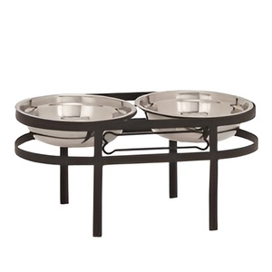 Bol d'alimentation moderne de haute qualité en acier inoxydable, métal durable enduit de poudre pour les fêtes. - Product Image 5