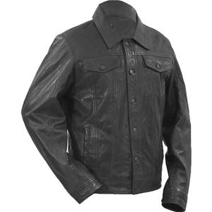 <b>Men</b> Leather <b>Jacket</b> <b>Smart</b> Casual Look Cowhide Leather Clothing OEM Factory Wholesale City Trend Leather Outerwear - Product Image 3