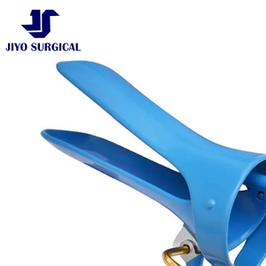 Espéculo Vaginal de Tornillo Lateral con Tubo de Evacuación de Humo, Instrumentos Quirúrgicos Aislados, Azul, Aprobado por La CE - Product Image 3