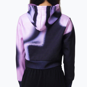 Sudadera con capucha corta de sublimación de lana con capucha de invierno de alta calidad para mujer de nuevo estilo con manga larga - Product Image 5