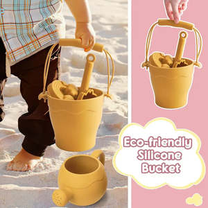 Jeux de plage en plastique pour enfants, jouets de plage d'été emballés dans un sac en filet pour enfants - Product Image 2