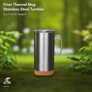 Tazza Termica Frilan, Bicchiere Sostenibile in Acciaio Inossidabile, Gadget Ecologici - Product Image 3
