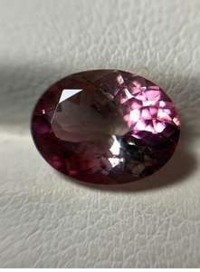 พลอยรูปวงรีทัวร์มาลีนธรรมชาติขัดและมีสีแดงและชมพูรูปทรงวงรี - Product Image 5