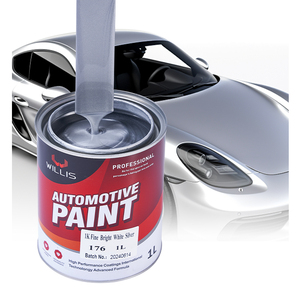 Revêtement argenté blanc brillant <span class=keywords><strong>fin</strong></span> 1K de haute qualité Prix ultra-bas Luminosité moyenne Forte adhérence OEM Revêtement liquide acceptable - Product Image 5