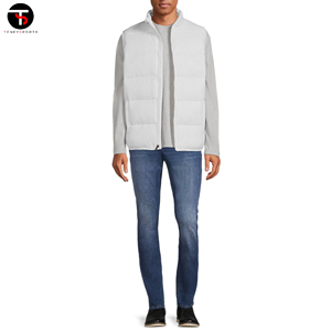 เสื้อกั๊กกันลมสำหรับผู้ชายเสื้อโค้ทผ้าถักแบบไม่มีแขนเสื้อแจ็คเก็ตกันลมระบายอากาศได้ดี - Product Image 2