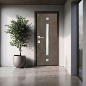 Portes en dalles en PVC de luxe respectueuses de l'environnement Étanche aux termites Léger Durable Facile à entretenir Entrées de maison élégantes Sorties latérales - Product Image 1