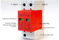 Parafoudre de parafoudre SPD dispositif de protection contre les surtensions couleur blanc/rouge/noir AC T2 niveau 2P équipement électronique parafoudre