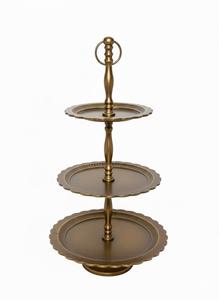 Luxury Gold Metal <b>3</b> <b>Tier</b> <b>Cake</b> <b>Stand</b> Round Cupcake Display Tower for Wedding Party Event Elegant Decorative Three Layer Modern - Product Image 2