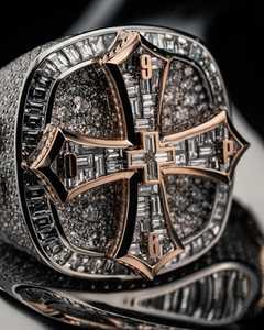 Vintage Baguette Round Cut <b>Cross</b> Moissanite Diamond <b>Ring</b> Fashionable Wedding Engagement Party Anniversary Jewelry Gift - Product Image 2