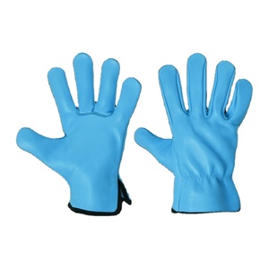 Guantes de Trabajo de Cuero de Cabra de Alta Resistencia, Guantes de Protección Personal Resistentes a la Abrasión para Jardinería - Product Image 4