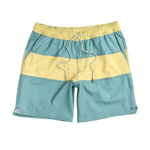 Short de bain taille élastique personnalisé OEM pour hommes, maillot de bain décontracté à motif solide, vêtements de plage, vente en gros - Product Image 4