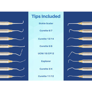 Kit de Instrumental para Higiene Dental (10 Piezas) Incluye Espejo, Sondas, Pinzas, Raspadores, Sondas Periodontales, Curetas Set al por Mayor 2026 - Product Image 5