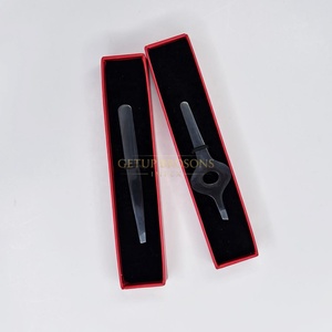 Pinzas para Cejas de Acero Inoxidable Negro de Alta Calidad GETUP BROSONS IMPEX, Punta Inclinada, Logotipo Personalizado, Duraderas, Ligeras y Precisas - Product Image 3