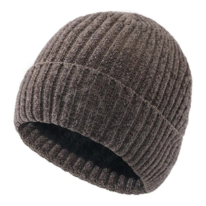 Ropa de invierno Gorro para adultos 100% Lana Viaje al aire libre Logotipo personalizado Suave Sólido Jacquard Transpirable Precios al por mayor - Product Image 1
