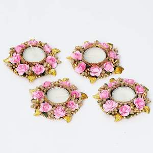 Porte-bougie et lanternes en métal de Noël faits à la main, design unique et simple, décoration d'intérieur, pot en métal - Product Image 5