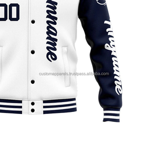 <b>Lightweight</b> All-season Varsity <b>Jacket</b> with Custom Embroidery for Versatile Year-round Outerwear - Product Image 6