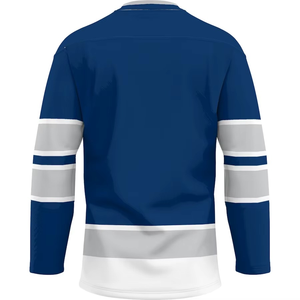 Jersey de Hockey sobre Hielo Personalizado de Poliéster de la Mejor Calidad, Ropa Deportiva con Logotipo Bordado, Impresión por Sublimación con Pedrería, Ecológico - Product Image 4