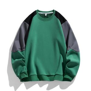 Sudadera Deportiva Personalizada para Hombre, 100% Algodón, Invierno, Cuello Redondo, Diseño Sólido con Contraste, Impresión Digital, Estilo Urbano - Product Image 4