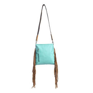 Bolso de mano de cuero de vaca para mujer, el mejor diseño, estilo Vintage, estilo bohemio occidental, bolso cruzado de moda, bordado de una sola correa para - Product Image 4